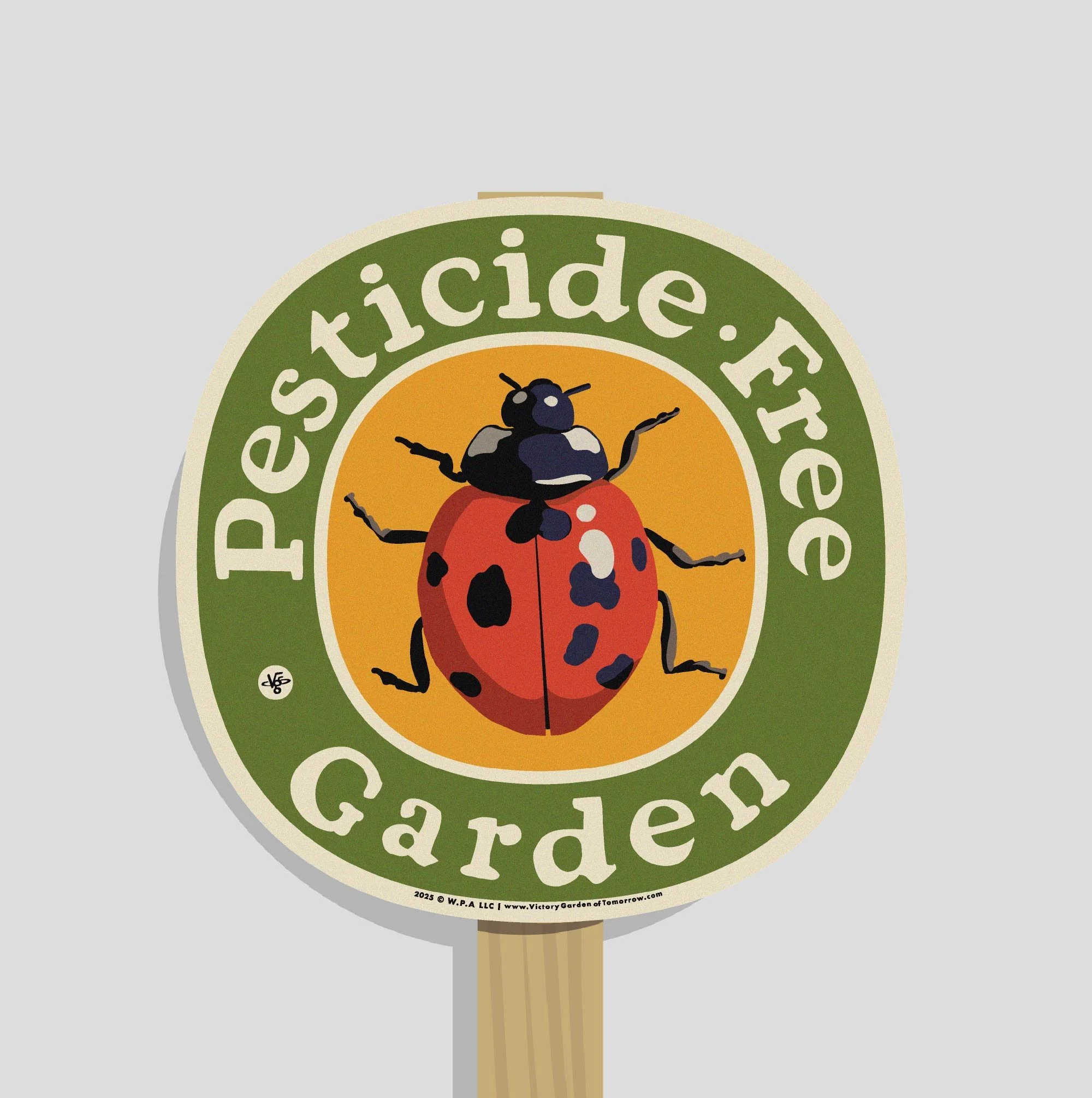 Pesticide Free Ladybug - Yard & Garden Sign — Victory Garden of
